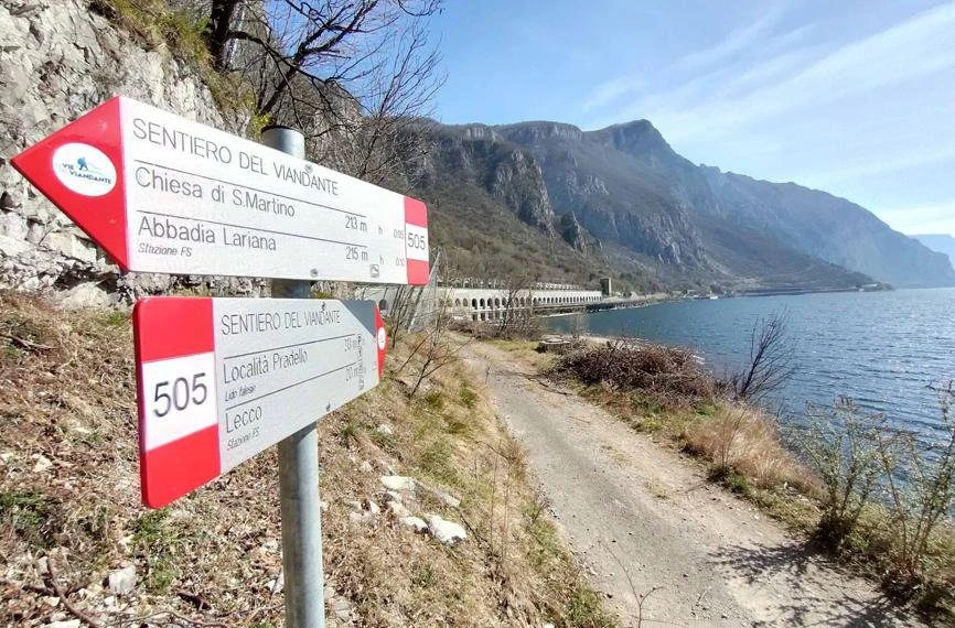 Escursioni sul Sentiero del Viandante ad Abbadia Lariana