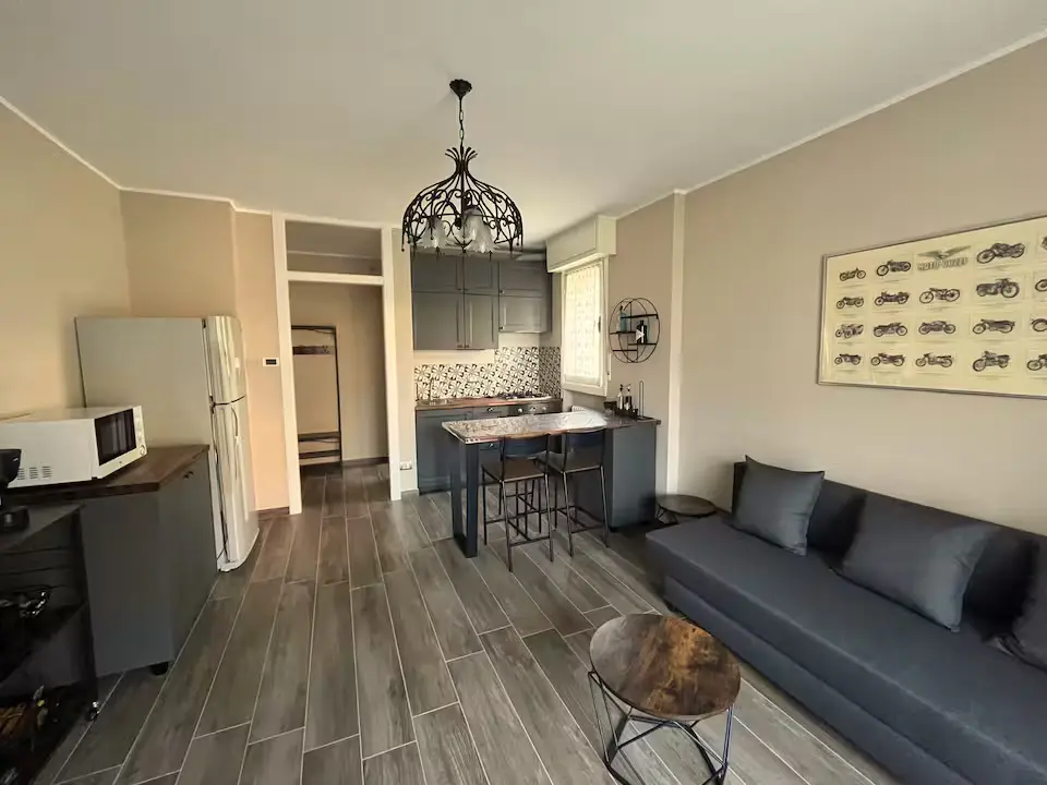 Soggiorno vista casa vacanze Abbadia Lariana